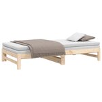 vidaXL Lit coulissant 2x(80x200) cm Bois de pin massif