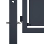 vidaXL Portail de jardin Acier 300 x 75 cm Anthracite