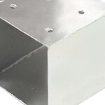 vidaXL Connecteur de poteau Forme en T Métal galvanisé 101x101 mm