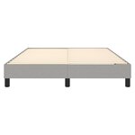 vidaXL Cadre de lit sans matelas gris clair 140x200 cm tissu