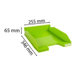 Corbeille À Courrier Combo Midi Iderama - Vert Anis Brillant - X 6 - Exacompta