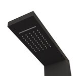 vidaXL Système de panneau de douche Aluminium Noir