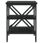 vidaXL Table d'appoint Noir 40x42x50 cm Bois d’ingénierie