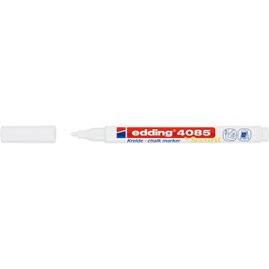 Marqueur Craie Liquide 4085 Blanc pointe Ronde 1-2 mm x 10 EDDING