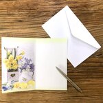 Carte Joyeuses Pâques Bonne Fête - Avec Enveloppe 12x19 5cm