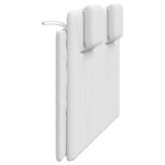 vidaXL Coussin de tête de lit blanc 140 cm similicuir