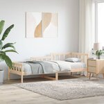 vidaXL Lit de jour sans matelas 80x200 cm bois de pin massif