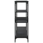 vidaXL Table console noir 103x32x95 cm bois d'ingénierie