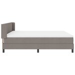 Lit à ressorts vidaXL avec matelas taupe 180x200 cm en tissu