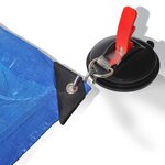 ProPlus Ventouse de fixation 2 Pièces avec anneaux et 4 crochets en S