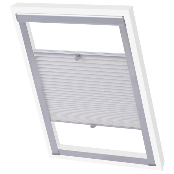 vidaXL Store plissé Blanc C04