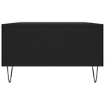 vidaXL Table basse noir 104x60x35 cm bois d'ingénierie