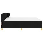 Lit box spring vidaXL avec matelas - Noir  200x200 cm  Tissu