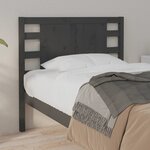 vidaXL Tête de lit Gris 96x4x100 cm Bois massif de pin