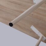 Table d'ordinateur avec trois options de rangement 120 cm MDF couleur chêne 19_0000539