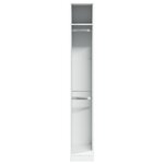 vidaXL Garde-robe Blanc 30x50x200 cm Bois d'ingénierie