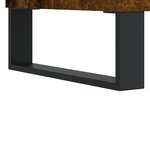vidaXL Table basse chêne fumé 50x46x50 cm bois d'ingénierie