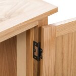 vidaXL Armoire d'angle 80 x 33 5 x 78 cm Bois de chêne massif