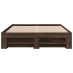 vidaXL Cadre de lit sans matelas chêne marron 120x200 cm