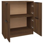 vidaXL Buffet chêne marron 60x30x70 cm Bois d'ingénierie