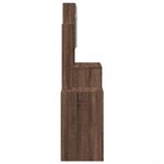 vidaXL Coiffeuse avec armoire chêne marron 80x35x132 cm