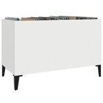 vidaXL Armoire à disques blanc 74 5x38x48 cm bois d'ingénierie