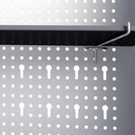 vidaXL Armoire à outils murale Style Industriel Métal Gris et noir