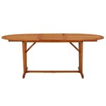 vidaXL Table de jardin 200x100x75 cm Bois d'eucalyptus solide