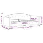 vidaXL Lit de repos sans matelas noir 80x200 cm velours