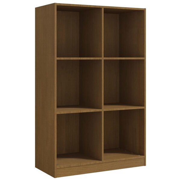 vidaXL Bibliothèque Marron miel 70x33x110 cm Bois de pin massif