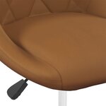 vidaXL Chaises à manger pivotantes lot de 4 Marron Velours