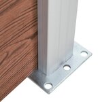 vidaXL Panneau de clôture WPC 175x146 cm Marron