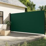 vidaXL Auvent latéral rétractable vert foncé 220x500 cm