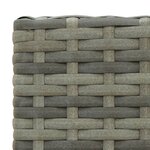 vidaXL Tabourets de bar lot de 2 gris résine tressée