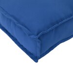 vidaXL Set de coussins de palette 2 pièces bleu royal en tissu Oxford