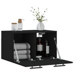 vidaXL Armoire murale Noir 60x36 5x35 cm Bois d'ingénierie
