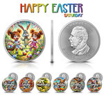 SATURDAY Happy Easter 1 Once Argent Monnaie 5 Dollars Canada 2025