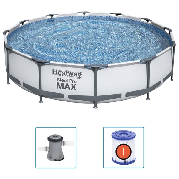 Bestway Ensemble de piscine Steel Pro MAX 366x76 cm