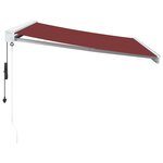 vidaXL Auvent rétractable automatique bordeaux 300x250 cm