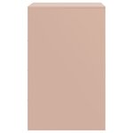vidaXL Tables de chevet 2 Pièces rose 34 5x39x62 cm acier