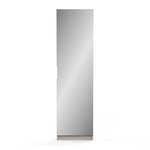 Armoire à chaussures avec miroir - ZAPATERO - Chêne - 12 rangements - DEMEYERE