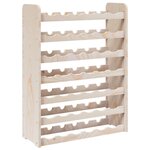 vidaXL Casier à vin 67 5x25x87 cm Bois de pin massif