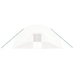 vidaXL Serre avec cadre en acier blanc 72 m² 12x6x2 85 m
