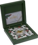 HOLLY Enamel Flower Collection 1 Once Argent Monnaie 5 Dollars Samoa 2021