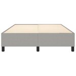 vidaXL Cadre de lit sans matelas gris clair 140x190 cm tissu