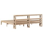vidaXL Cadre de lit avec tête de lit 200x200 cm Bois de pin massif
