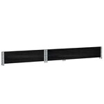 vidaXL Jardinière noir 120x80 cm bois massif de pin