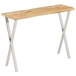 vidaXL Table console à live edge 105x33x76 cm bois de manguier massif