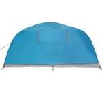 vidaXL Tente de camping à dôme 4 personnes bleu imperméable