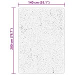 vidaXL Tapis HUARTE à poils courts doux lavable rouge clair 140x200 cm